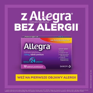Sanofi Aventis Allegra 120mg - Leki na alergię - miniaturka - grafika 3