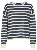 Swetry damskie - Vero Moda Sweter w kolorze czarno-kremowym - miniaturka - grafika 1