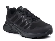 Buty trekkingowe męskie - Buty trekkingowe męskie czarne niskie impregnowane DK 11122-46 - miniaturka - grafika 1