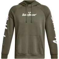 Bluzy sportowe damskie - Bluza z kapturem Under Armour Rival Fleece Graphic, Mężczyźni - miniaturka - grafika 1