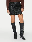 Spódnice - Vila Spódnica z imitacji skóry Paz 14102686 Czarny Slim Fit - miniaturka - grafika 1