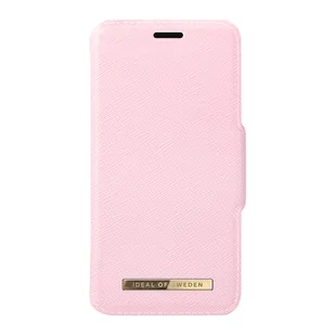 Etui Folio Do Iphone X/Xs Saffiano Skóra Ideal Of Sweden W Kolorze Różowym - Etui i futerały do telefonów - miniaturka - grafika 1