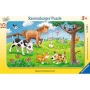 Puzzle - Ravensburger Puzzle w ramce - Zwierzątka, 15 elementów 06066 - miniaturka - grafika 1
