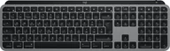 Klawiatury - Logitech MX Keys S for Mac klawiatura Biuro RF Wireless + Bluetooth QWERTZ Swiss Aluminium, Czarny 920-011627 - miniaturka - grafika 1