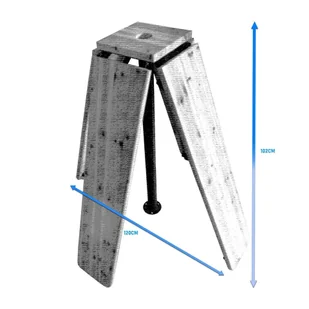 Krzyżowy stół barowy piwny składany - Meble ogrodowe - miniaturka - grafika 17