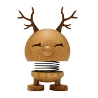Figurki dekoracyjne - Hoptimist, Figurka Hoptimist Reindeer Bimble S dębowa 28049 - miniaturka - grafika 1