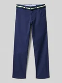 Spodnie i spodenki dla chłopców - Spodnie materiałowe z wpuszczanymi kieszeniami w stylu francuskim - miniaturka - grafika 1