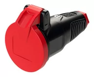 Gniazdka elektryczne - PCE Gniazdo przenośne gumowe z klapką 16A 2P+Z 230V SCHUKO IP54 TAURUS2 2522-sr 2522-sr - miniaturka - grafika 1