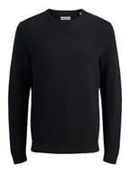 Swetry męskie - Jack & Jones Sweter w kolorze czarnym - miniaturka - grafika 1