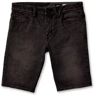 Spodnie i spodenki dla chłopców - Volcom Solver Black Out męskie spodenki jeansowe - 31 - grafika 1