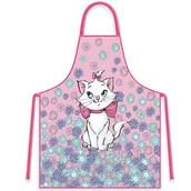 Śliniaki i fartuszki - Fartuszek dla dziecka + czapka szefa Kotka Marie Disney różowy w kwiatki - miniaturka - grafika 1