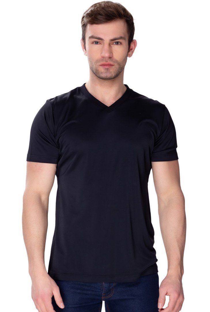 Wygodna koszulka męska Caro : Kolor - Czarny, Rozmiar - 52/L