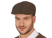 Dodatki do strojów karnawałowych - Beret angielski brązowy - 1 szt. - miniaturka - grafika 1
