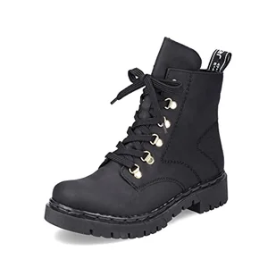 Rieker Damskie buty sznurowane Y2422, damskie sztyblety, czarny 01, 42 EU - Botki damskie - miniaturka - grafika 1