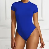 Body - Różnokolorowe body klasyczne z krótkim rękawem - miniaturka - grafika 1