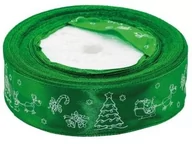 Opakowania i torebki na prezenty - BREWIS BREWIS Wstążka satynowa BREWIS Boże Narodzenie 25mm x 22m kolor 9 Brewis AA385BRW - miniaturka - grafika 1
