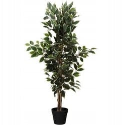 Home Styling Collection Sztuczne drzewko Fikus w czarnej doniczce, 115 cm