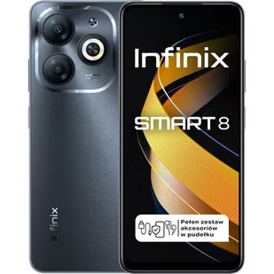 Infinix Smart 8 3/64GB Czarny - Telefony komórkowe - miniaturka - grafika 1