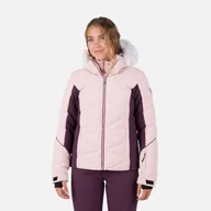 Kurtki narciarskie - Damska Kurtka ROSSIGNOL W STACI JKT RLMWJ07_337 – Różowy - miniaturka - grafika 1