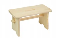 Taborety i hokery - Ryczka Drewniana Taboret Mały Stołek Krzesełko Pl - miniaturka - grafika 1