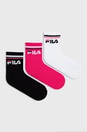 Skarpetki damskie - Fila skarpetki (3-pack) damskie kolor fioletowy - miniaturka - grafika 1
