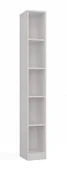 Regały biurowe - Wąski regał biurowy, Onyx, 25x30x182 cm, biały, mat - miniaturka - grafika 1
