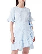Sukienki - VERO MODA Damska sukienka przewijana, Blue Bell/Aop: mini Henna Vic, XL - miniaturka - grafika 1