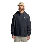 Bluzy męskie - Męska bluza z kapturem Jack Wolfskin ESSENTIAL HOODIE M dark navy - XXXL - miniaturka - grafika 1