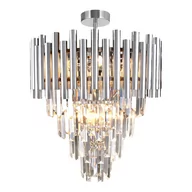 Lampy sufitowe - Lampa sufitowa MADISON CHROME 9xE14 ML8805 - Milagro - miniaturka - grafika 1