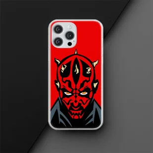 Etui Darth Maul 004 Star Wars Nadruk pełny Czerwony Producent: Samsung, Model: M53 5G - Etui i futerały do telefonów - miniaturka - grafika 1