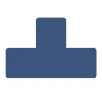 Djois x Tarifold Samoprzylepne litery 't' 150x50mm, wodoodporne, x 10szt, niebieskie - Szkolne artykuły papiernicze - miniaturka - grafika 1