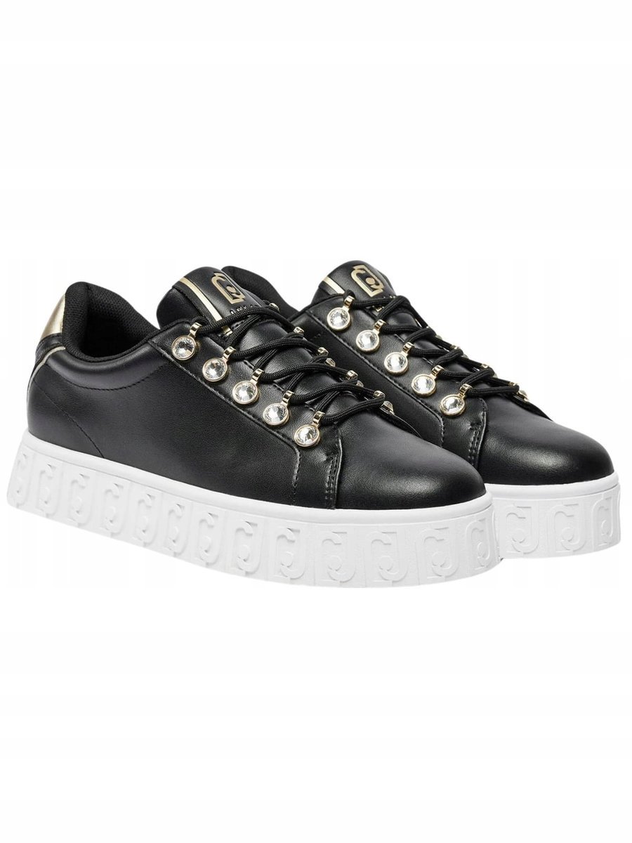 Sneakersy damskie Liu Jo BF4083 PX0262 czarny - Shoes: 41