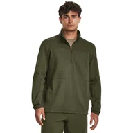 Bluzy męskie - Męska bluza taktyczna Under Armour Tac Rival Job Fleece - khaki - miniaturka - grafika 1