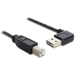 Delock Kabel USB AM-BM 2.0 0.5m czarny kątowy lewo/prawo Easy USB - Kable USB - miniaturka - grafika 3