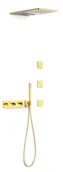 Zestawy prysznicowe - Zestaw podtynkowy TRES B-system 24-K Złoto 30725405OR - miniaturka - grafika 1