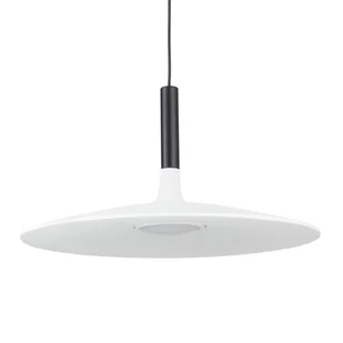 Wisząca lampa talerz Hank ST-10229P white LED 7W 3000K metalowa biała czarna - Lampy sufitowe Wisząca lampa talerz Hank ST-10229P white LED 7W 3000K metalowa biała czarna - Lampy sufitowe - miniaturka - grafika 1