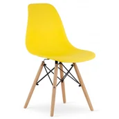 Krzesła - Żółte krzesło w stylu skandynawskim C0-N66 - miniaturka - grafika 1