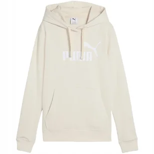 Bluza damska Puma ESS No.1 Logo Hoodie kremowa 682391 87 2XL - Bluzy damskie - miniaturka - grafika 1