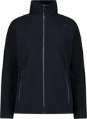 Kurtki damskie - CMP Knit Tech damska kurtka polarowa Black Blue 50 - miniaturka - grafika 1