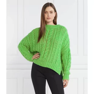 Marc Cain Sweter | Regular Fit | z dodatkiem wełny - Swetry damskie - miniaturka - grafika 1