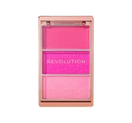 Róże do policzków - Makeup Revolution Icon Blush paleta różów Hot Pink Flag 9,8g - miniaturka - grafika 1