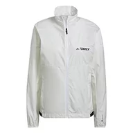 Kurtki damskie - adidas Damska kurtka przeciwwiatrowa W Mt, biała (nondye), L, biały (nondye), L - miniaturka - grafika 1