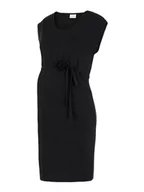 Sukienki ciążowe - MAMALICIOUS Jade Sleeveless Sweat Dress, czarny, L - miniaturka - grafika 1