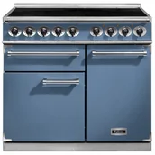 Kuchenki elektryczne - Kuchnia z płytą indukcyjną FALCON Deluxe 100 Chiński błękit szczotkowany nikiel - miniaturka - grafika 1