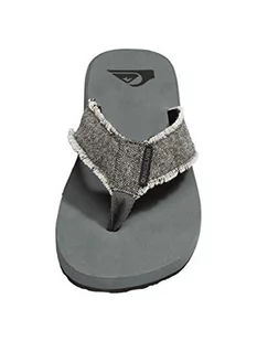 Quiksilver Męskie klapki japonki Monkey Abyss, Szary Grey Black Grey Xsks, 47 EU - Klapki i japonki męskie - miniaturka - grafika 1