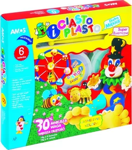KW Trade Ciastolina 6 kolorów AMOS KW177 - Masy plastyczne - miniaturka - grafika 1