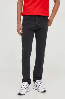 Spodnie męskie - Sisley jeansy Liverpool męskie kolor czarny - grafika 1