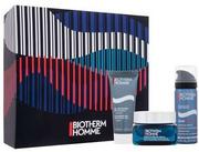 Zestawy kosmetyków damskich - Biotherm Homme Force Supreme Gift Set zestaw Krem do twarzy 50 ml + oczyszczający żel 40 ml + pianka po goleniu 50 ml dla mężczyzn - miniaturka - grafika 1