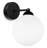 Lampy ścienne - Lampa Nowoczesna Kula Biała Kinkiet - miniaturka - grafika 1