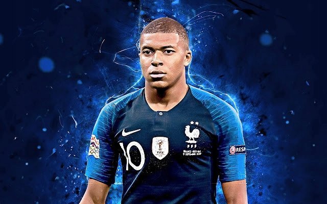 PODKŁADKA POD MYSZ Z Nadrukiem 22x18 cm Kylian Mbappe Tekst Prezent